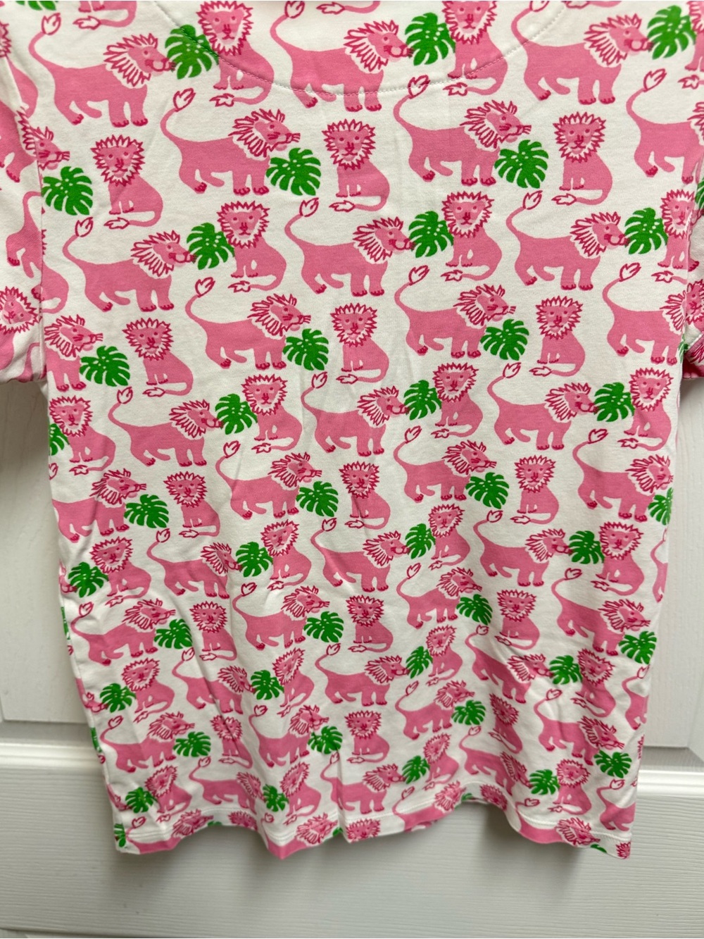 Roller Rabbit Pink Lion Pajama Top - Picture 8 of 9